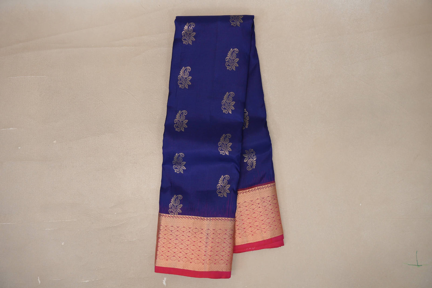Deep Blue Light Weight Kanchipuram Silk Saree online