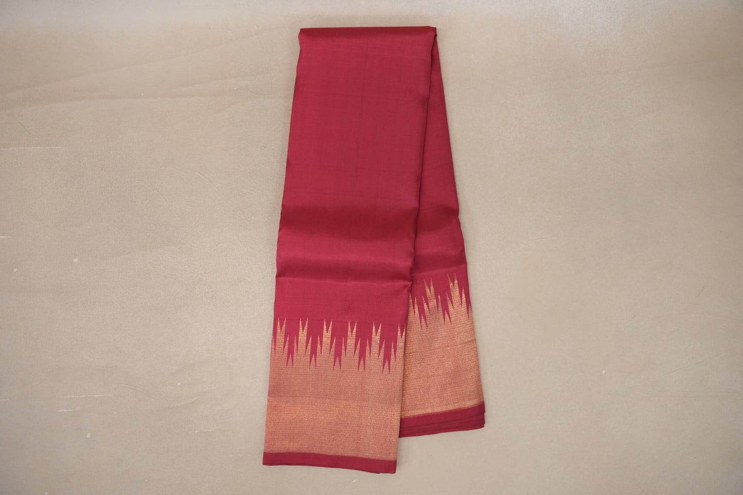 Reddish Pink Light Weight Kanchipuram Silk Saree online