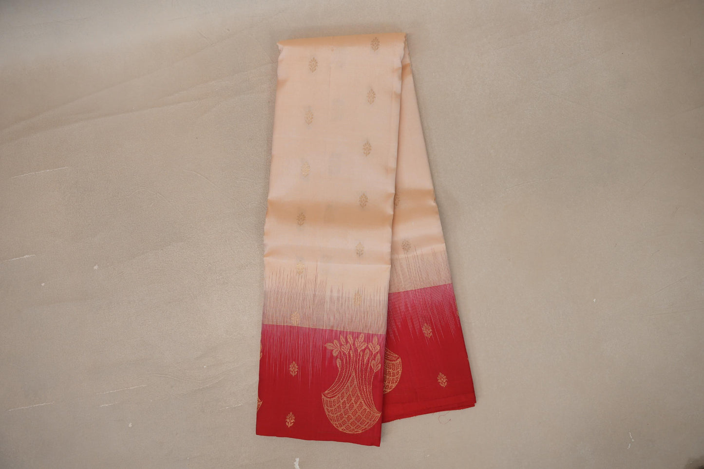 Cream Light Weight Kanchipuram Silk Saree online