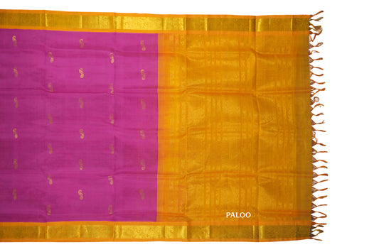 vintage silk cotton saree paloo