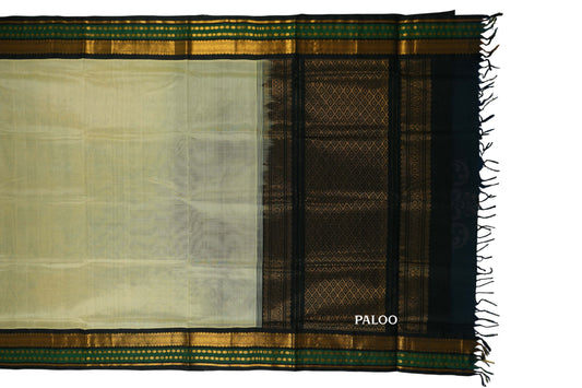 vintage silk cotton saree paloo