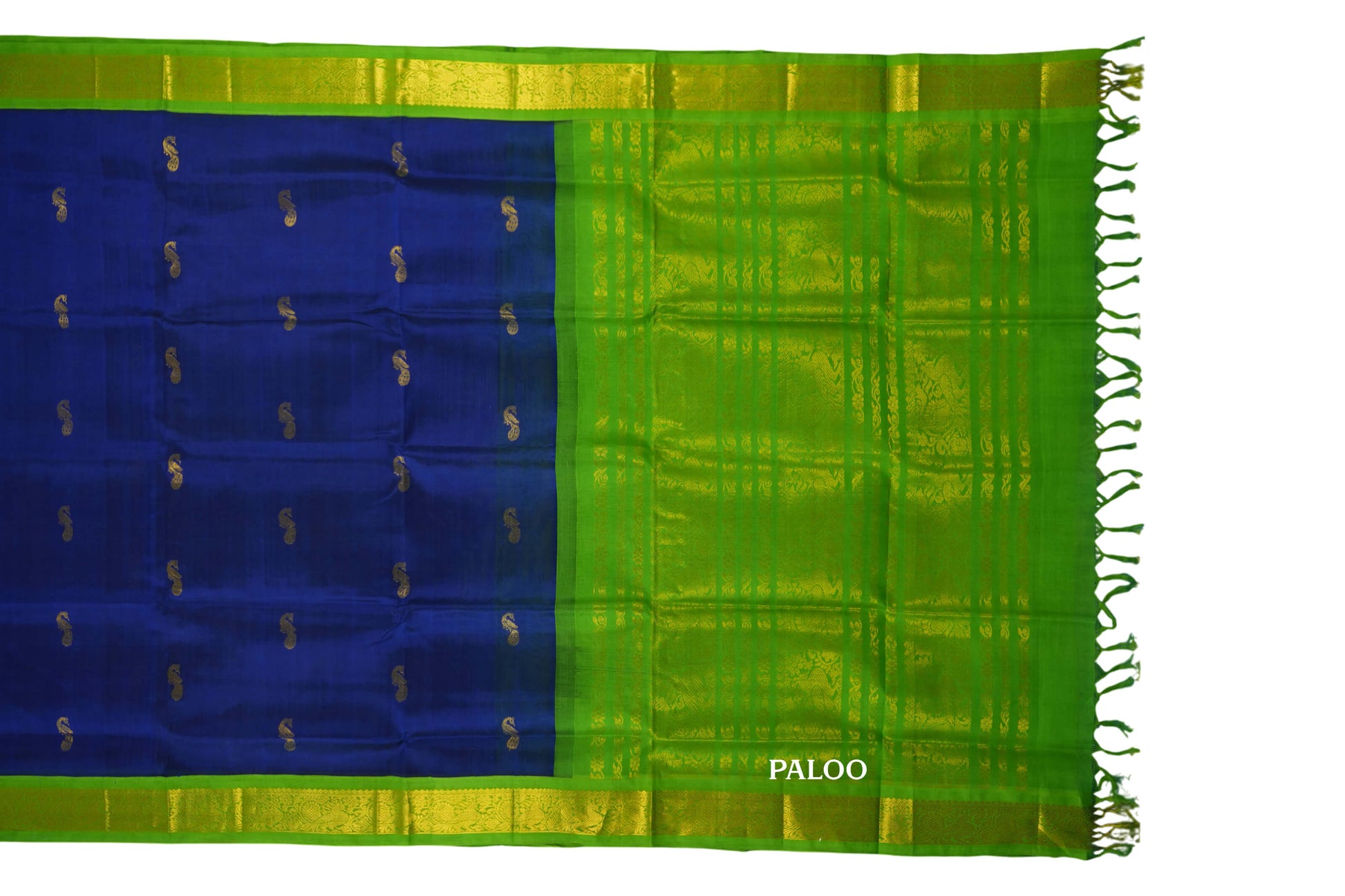 vintage silk cotton saree paloo