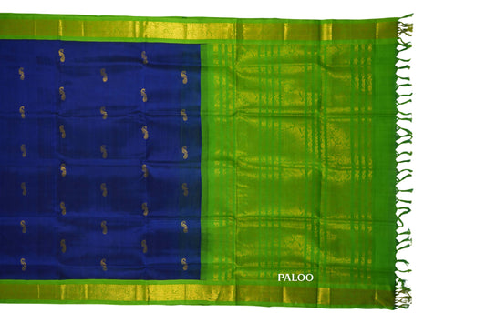 vintage silk cotton saree paloo