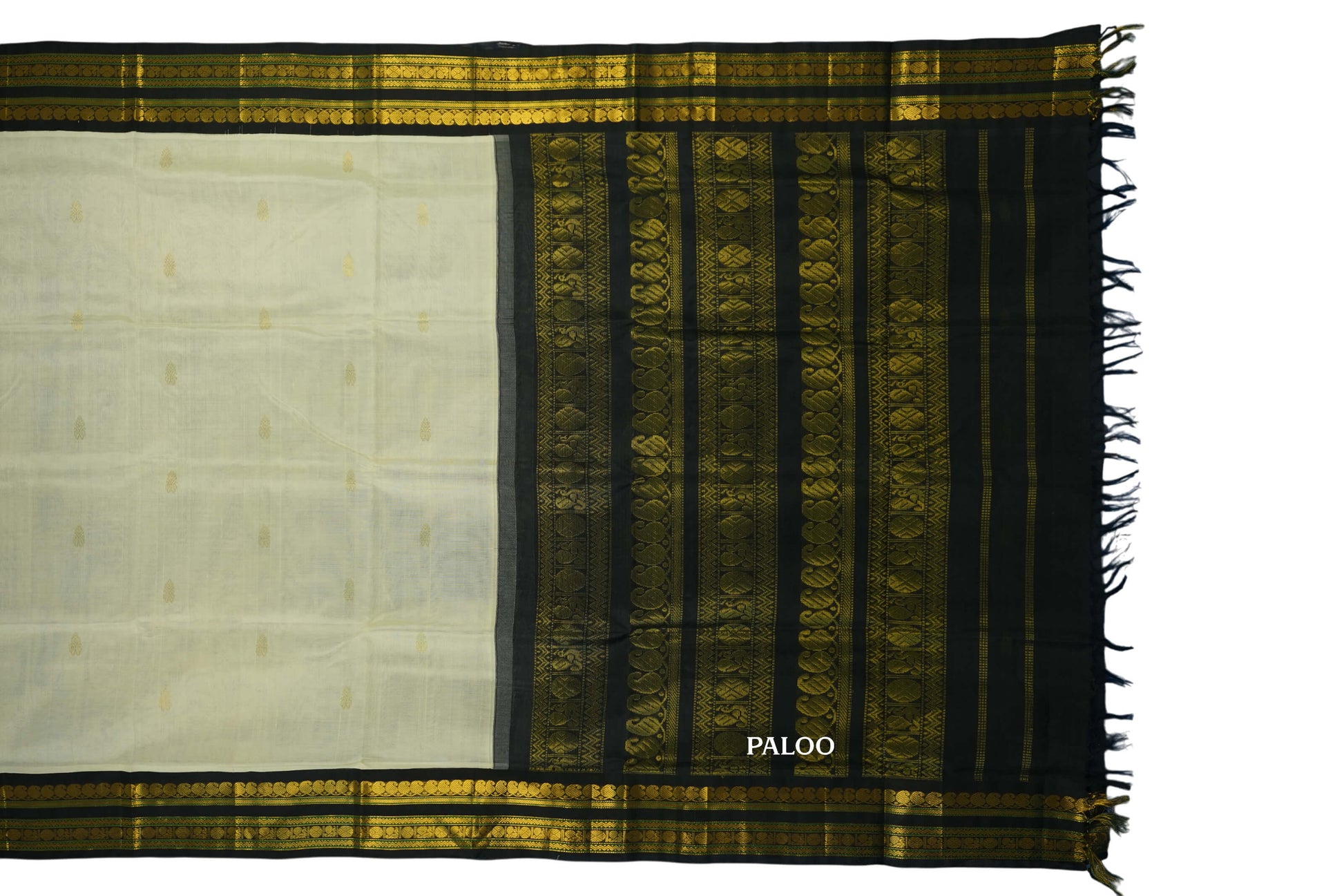 vintage silk cotton saree paloo