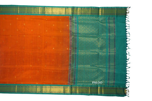 vintage silk cotton saree paloo