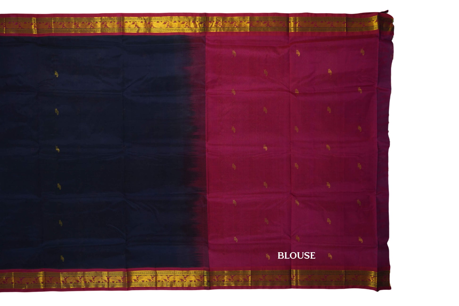 vintage silk cotton saree blouse