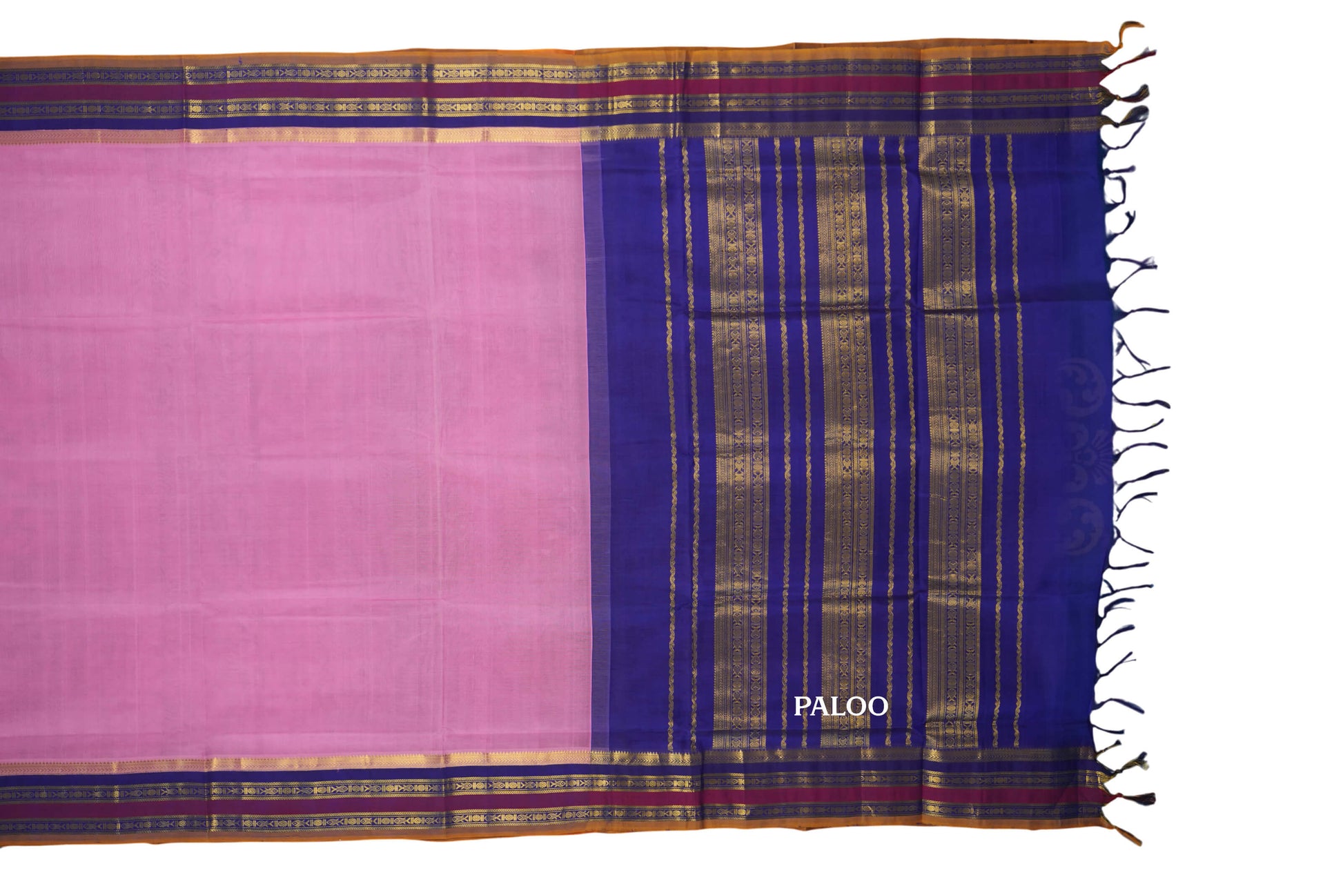 vintage silk cotton saree paloo