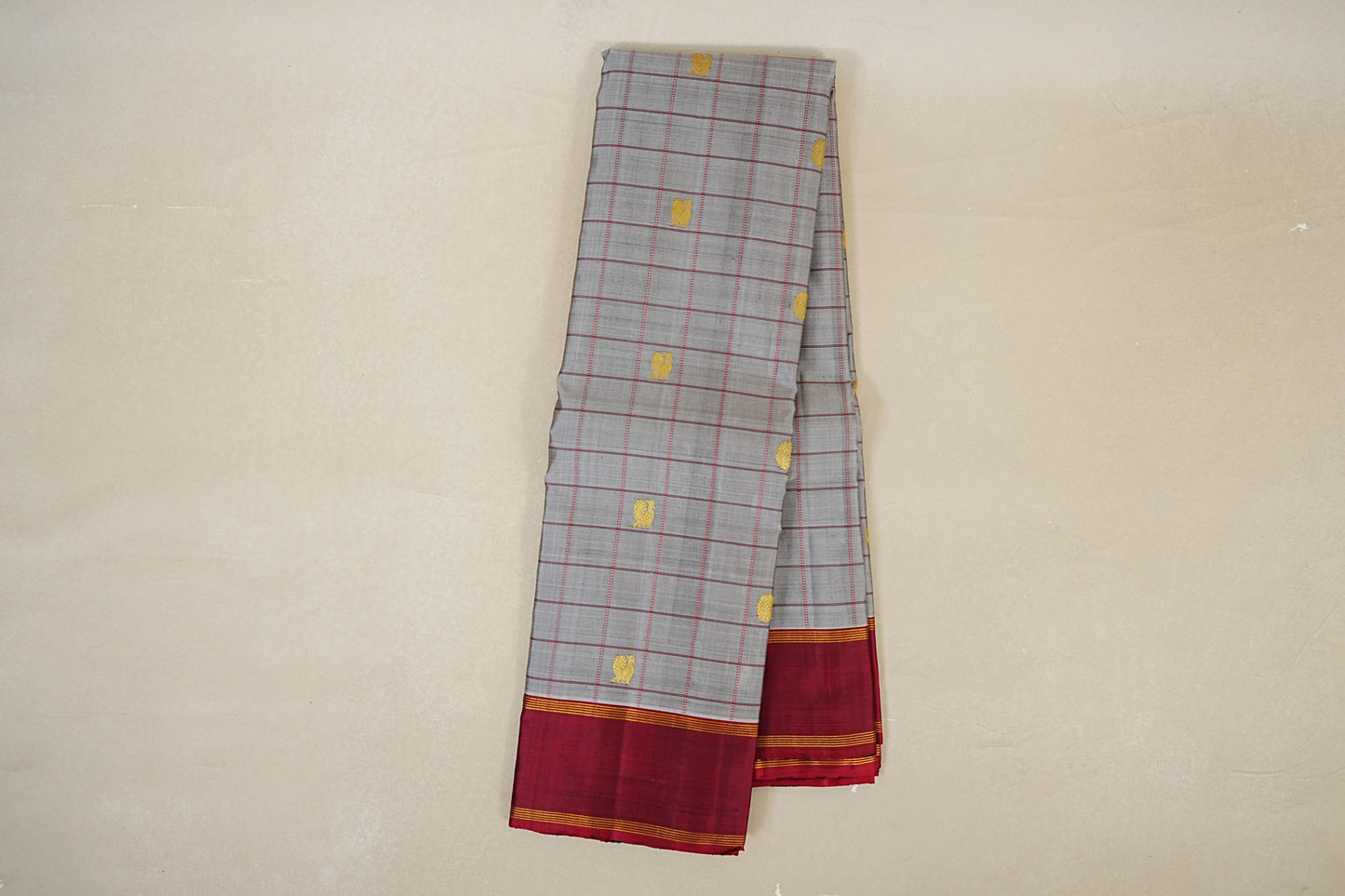 Grey Vintage Kanjivaram Silk Saree online