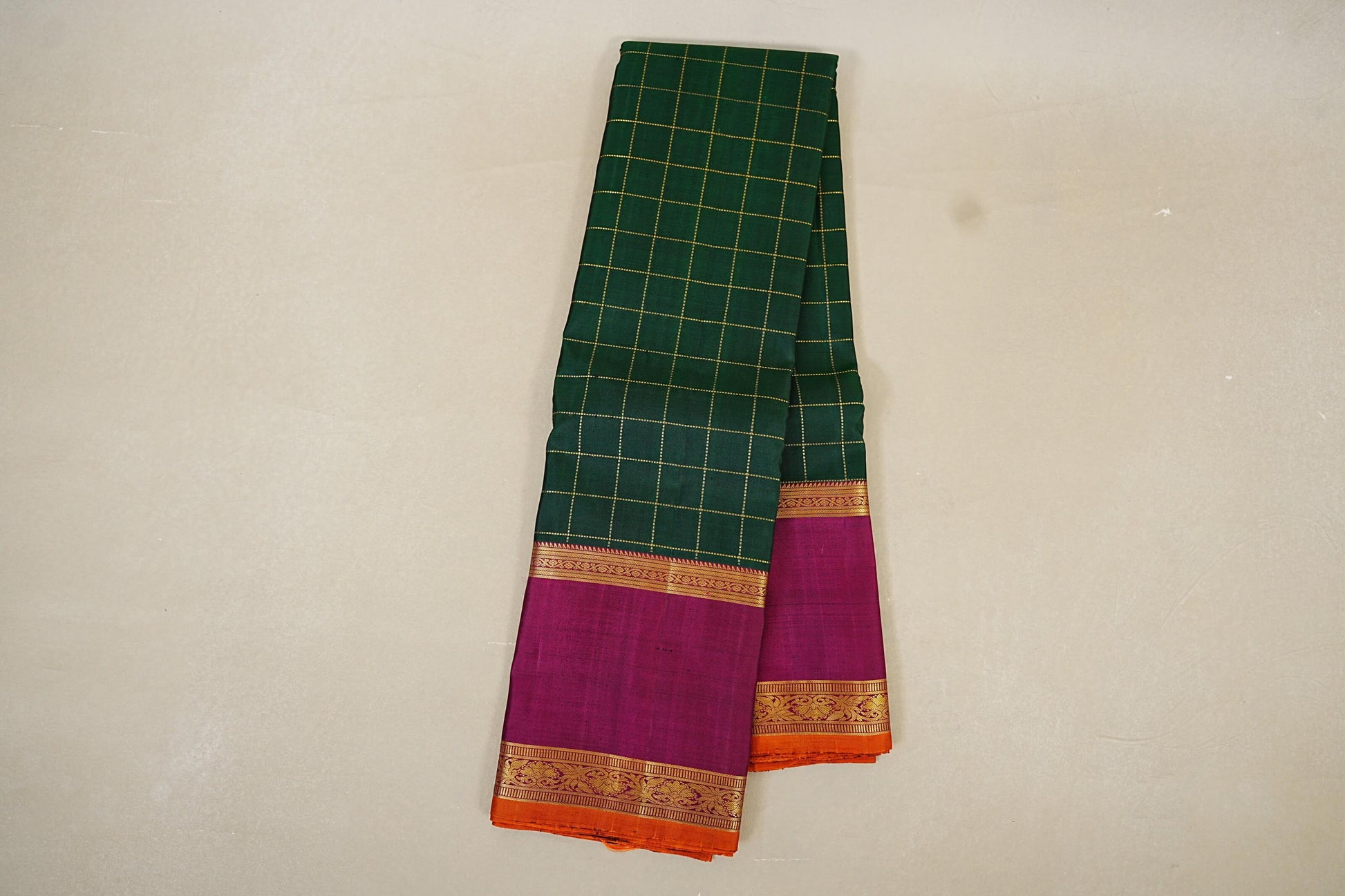 Bottle Green Vintage Kanjivaram Silk Saree online