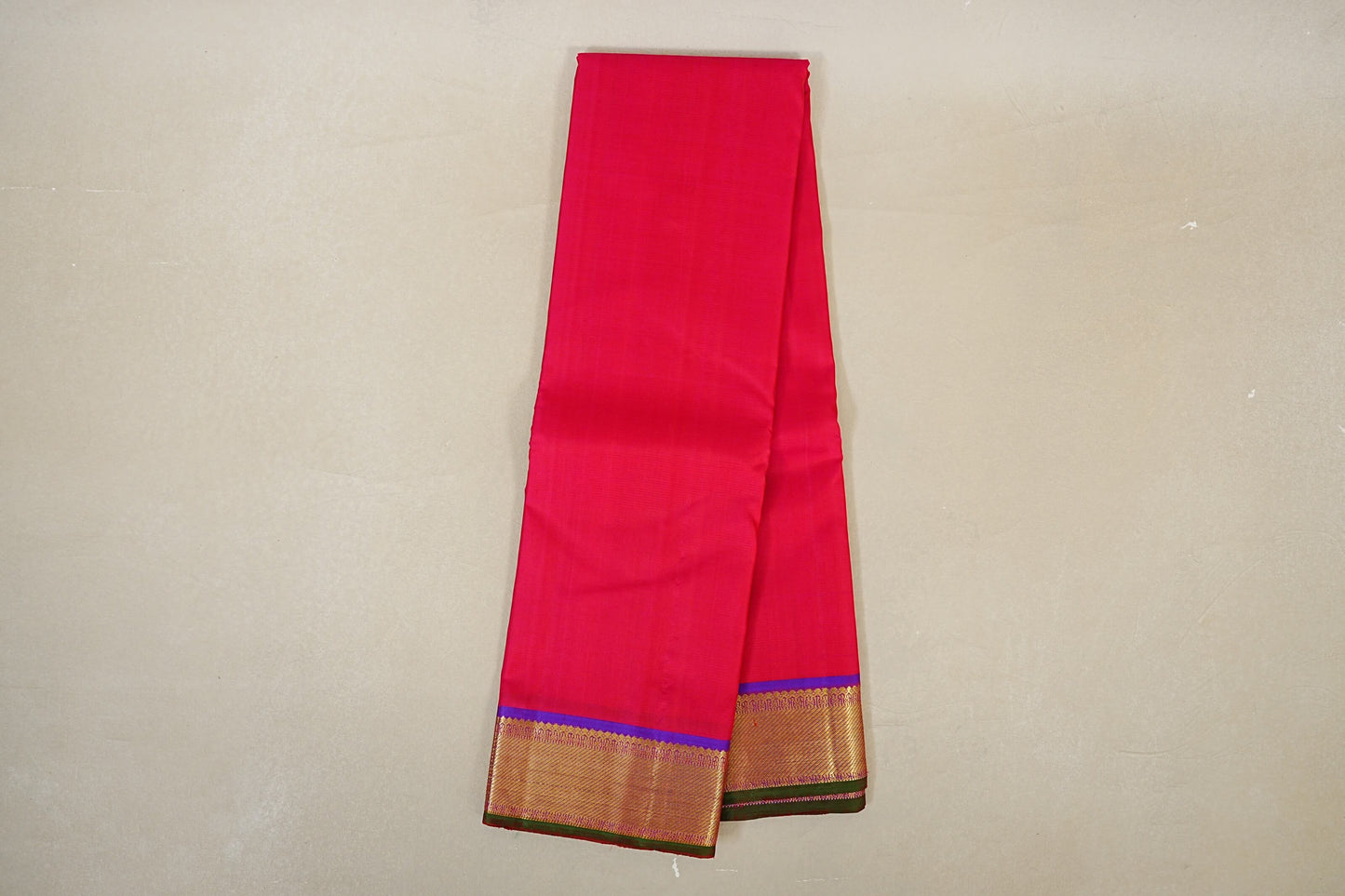 Reddish Pink with Violet Kanjivaram Silk Saree online