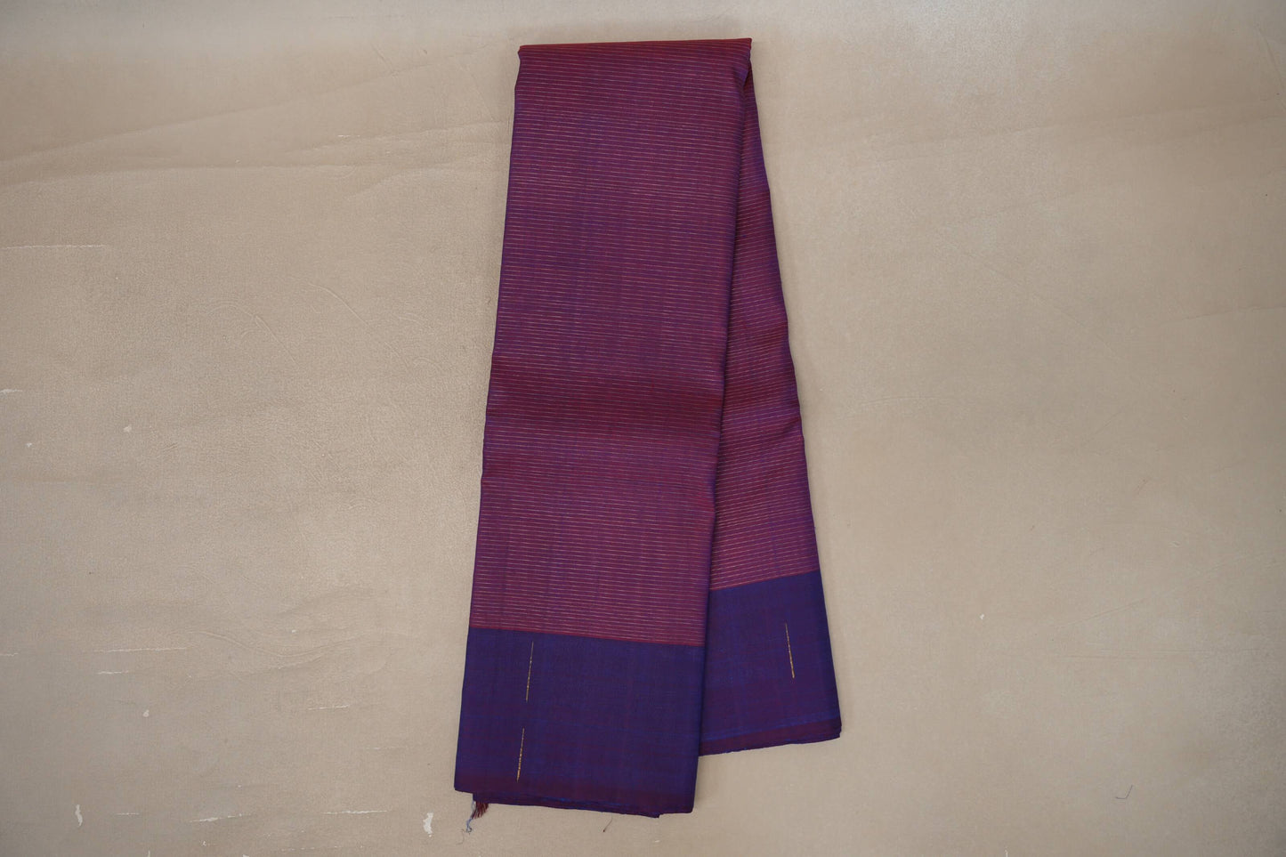 Online Dual Tone of Red & Blue Plant Based Kanjivaram Silk Saree