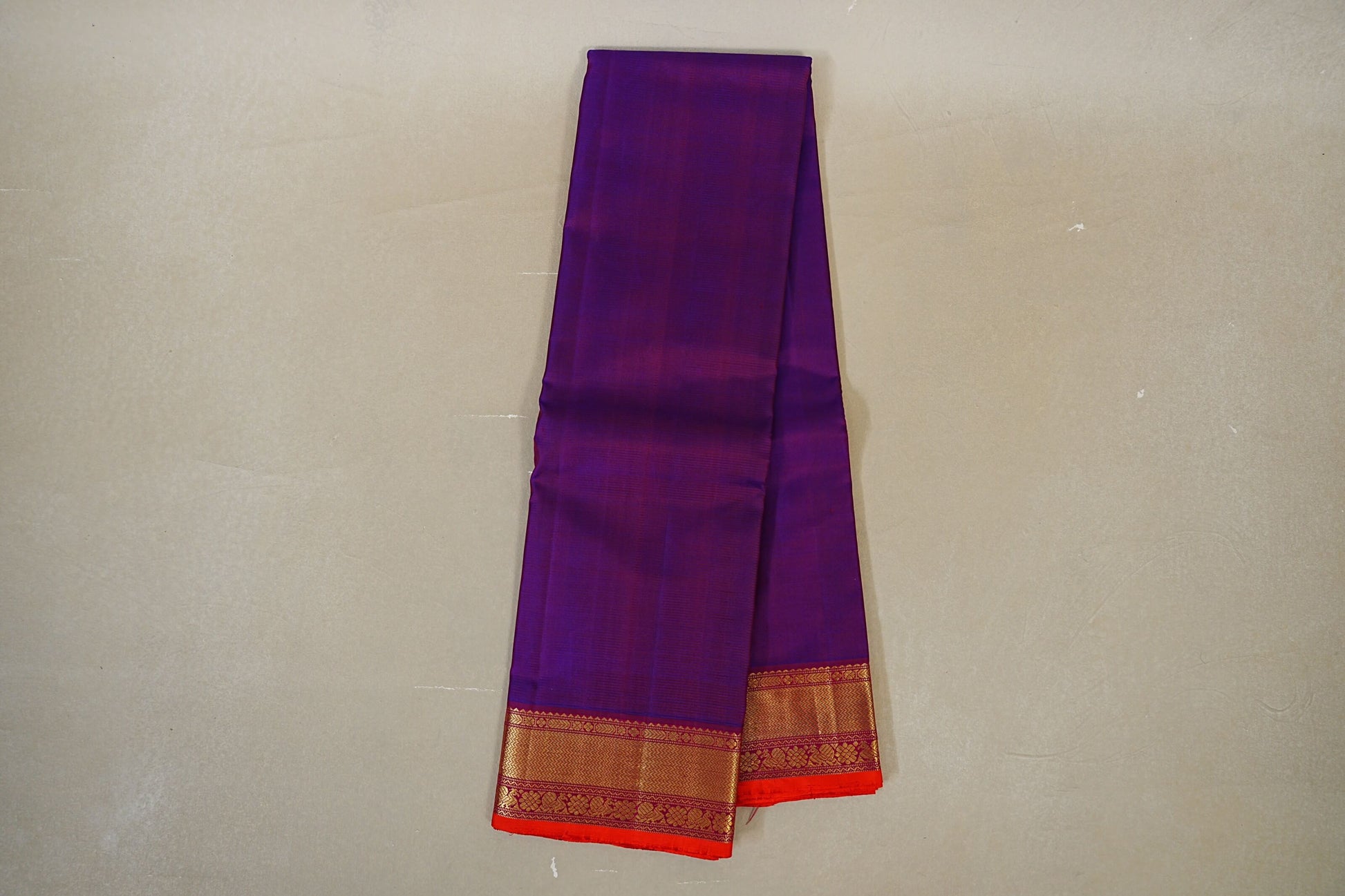 Dual Tone Blue and Violet Vintage Kanjivaram Silk Saree online