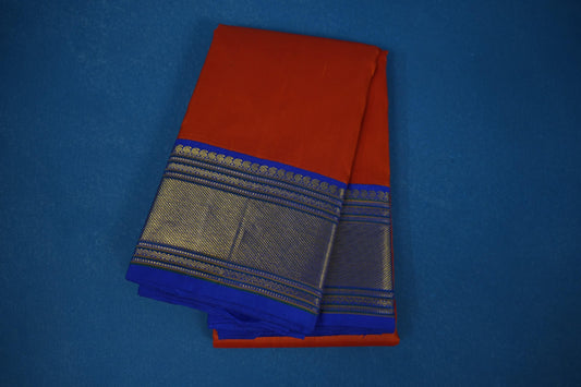 Orange vintage kanjivaram silk saree