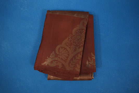 Brown vintage kanjivaram silk saree