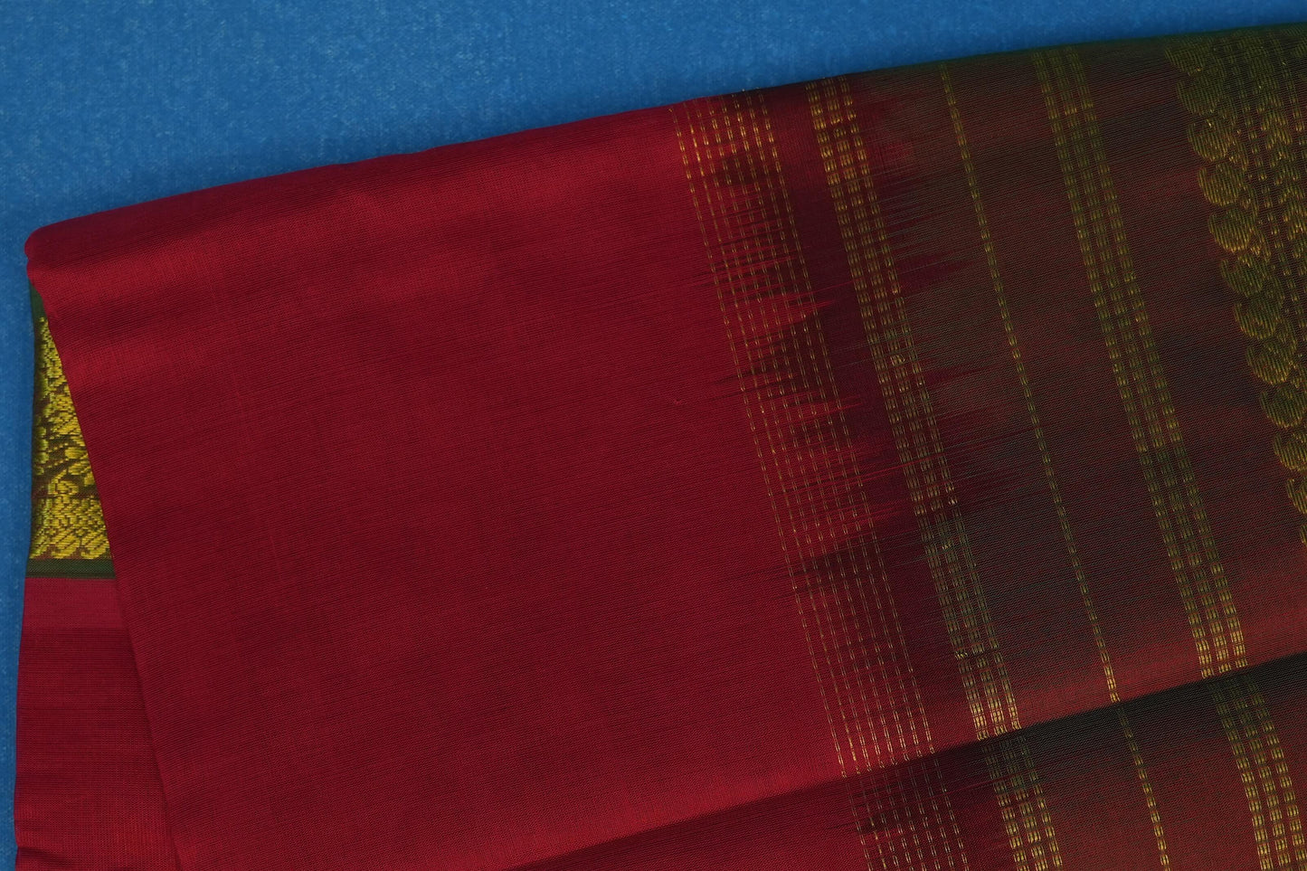 Plain vintage silk cotton saree