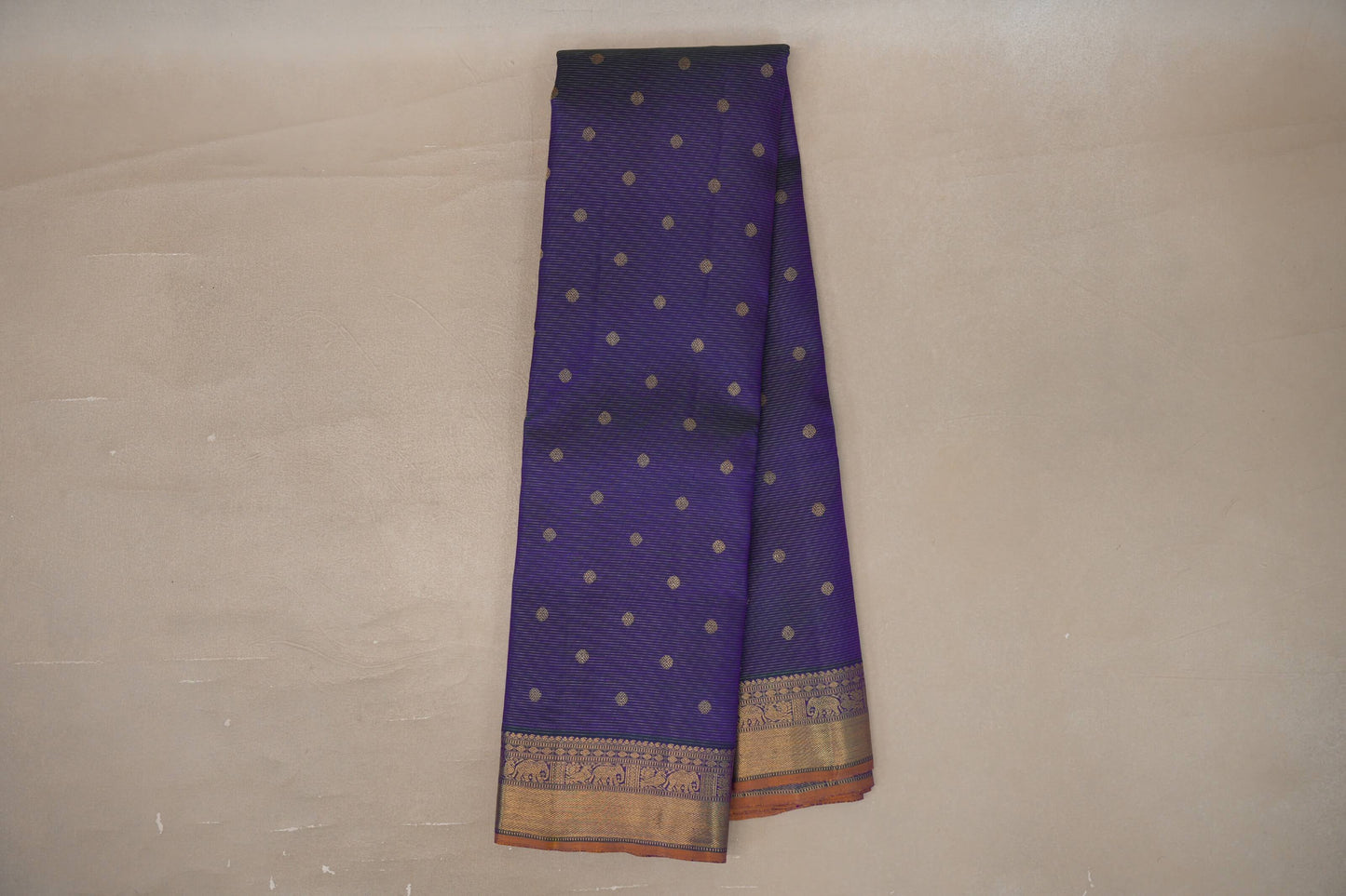 Online Dual Tone of Green and Blue Vaira Oosi Vintage Heirloom Kanjivaram Silk Saree
