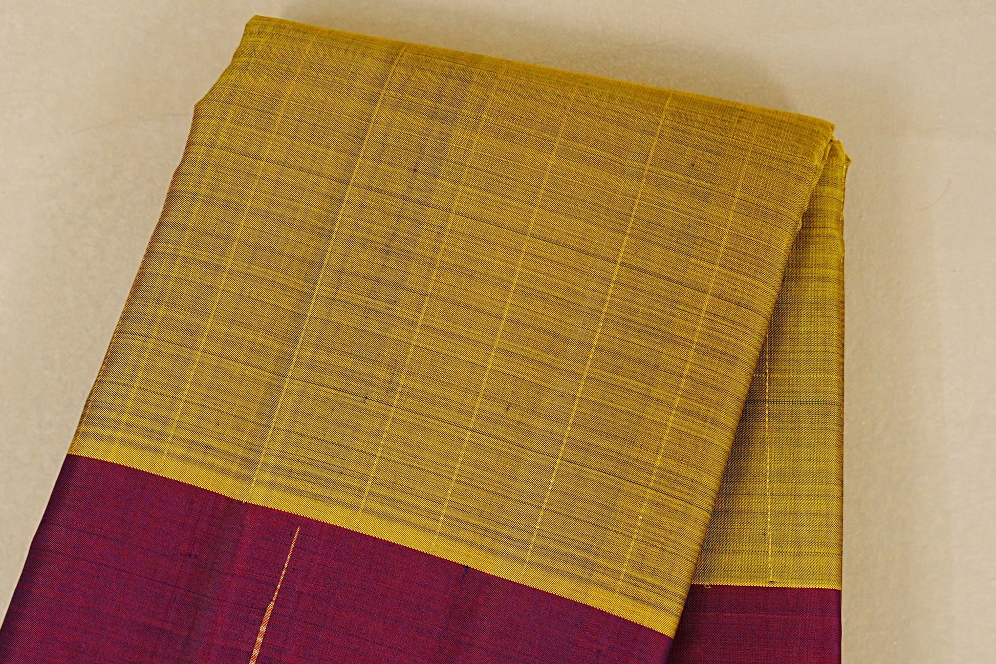 Olive Green Vintage Kanjivaram Silk Saree body zoom