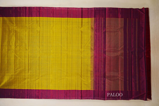 Olive Green Vintage Kanjivaram Silk Saree paloo