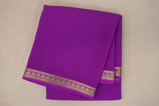 Magenta Purple CSG Mysore Silk Saree