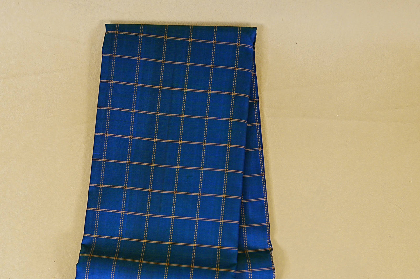 Peacock Blue Vintage Kanjivaram Silk Saree body zoom