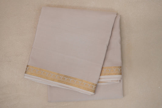 Cream CSG Mysore Silk Saree