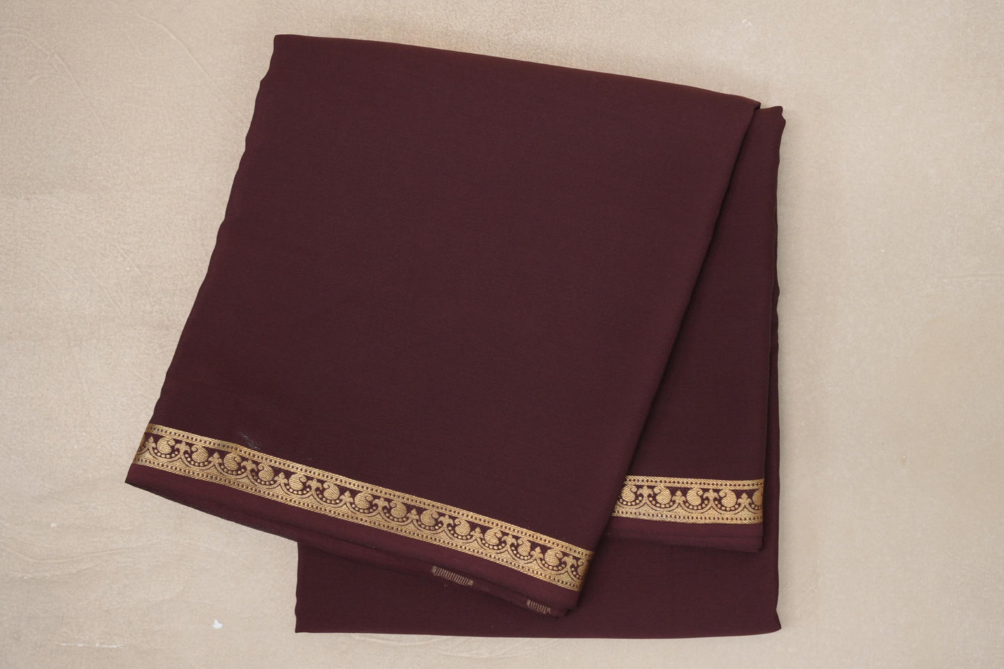Coffee Brown CSG Mysore Silk Saree