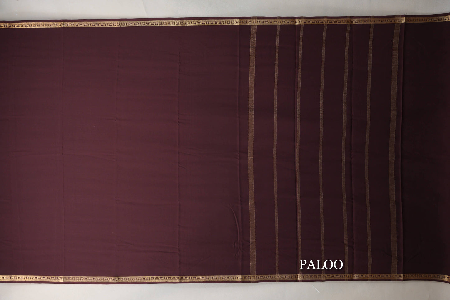 Coffee Brown CSG Mysore Silk Saree paloo