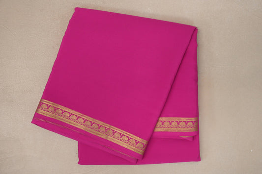 Bright Pink CSG Mysore Silk Saree by Shreenivas Silks PSSR019782