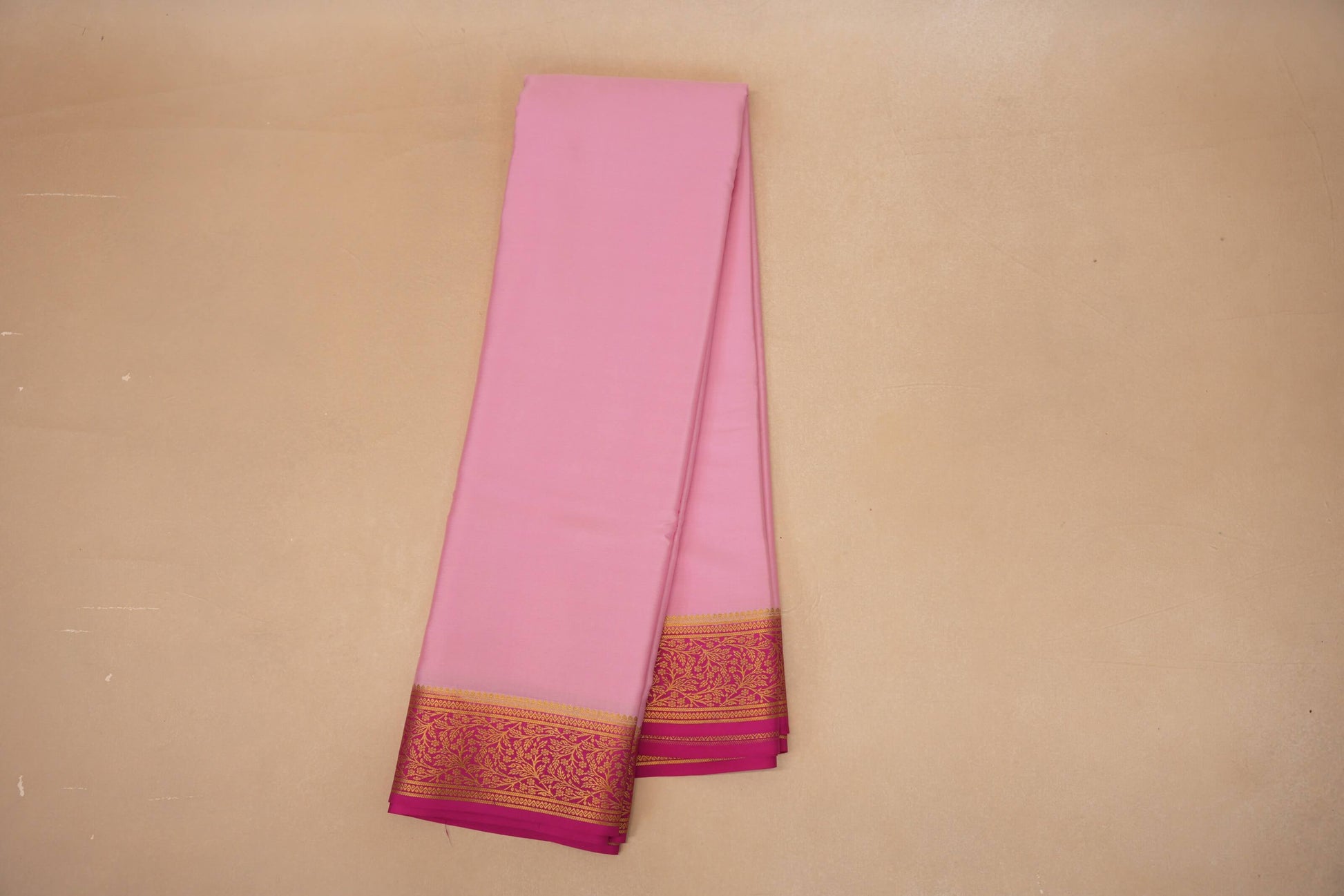 Baby Pink Mysore Silk Saree online