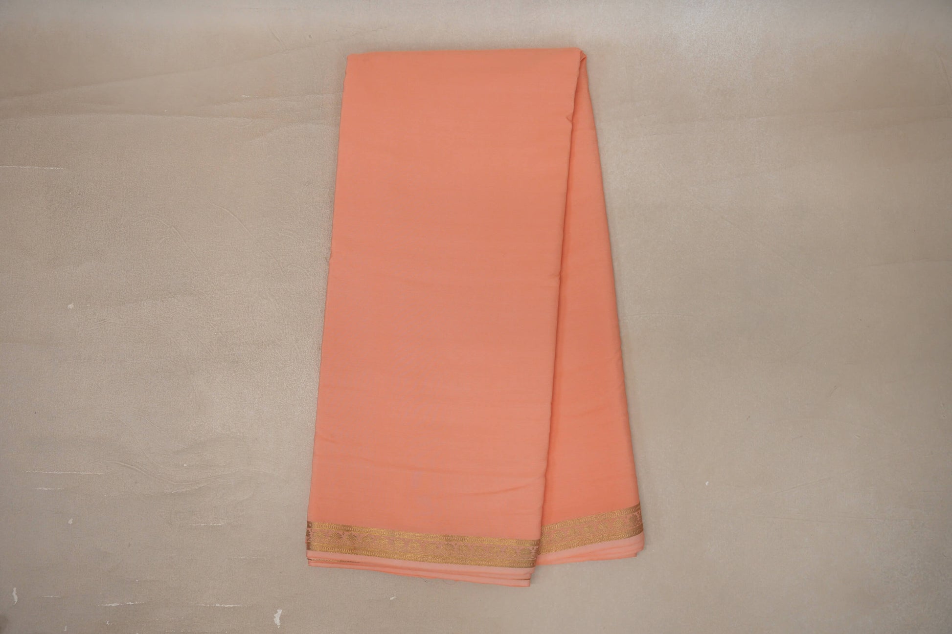 Online Peach CSG Mysore Silk Saree 