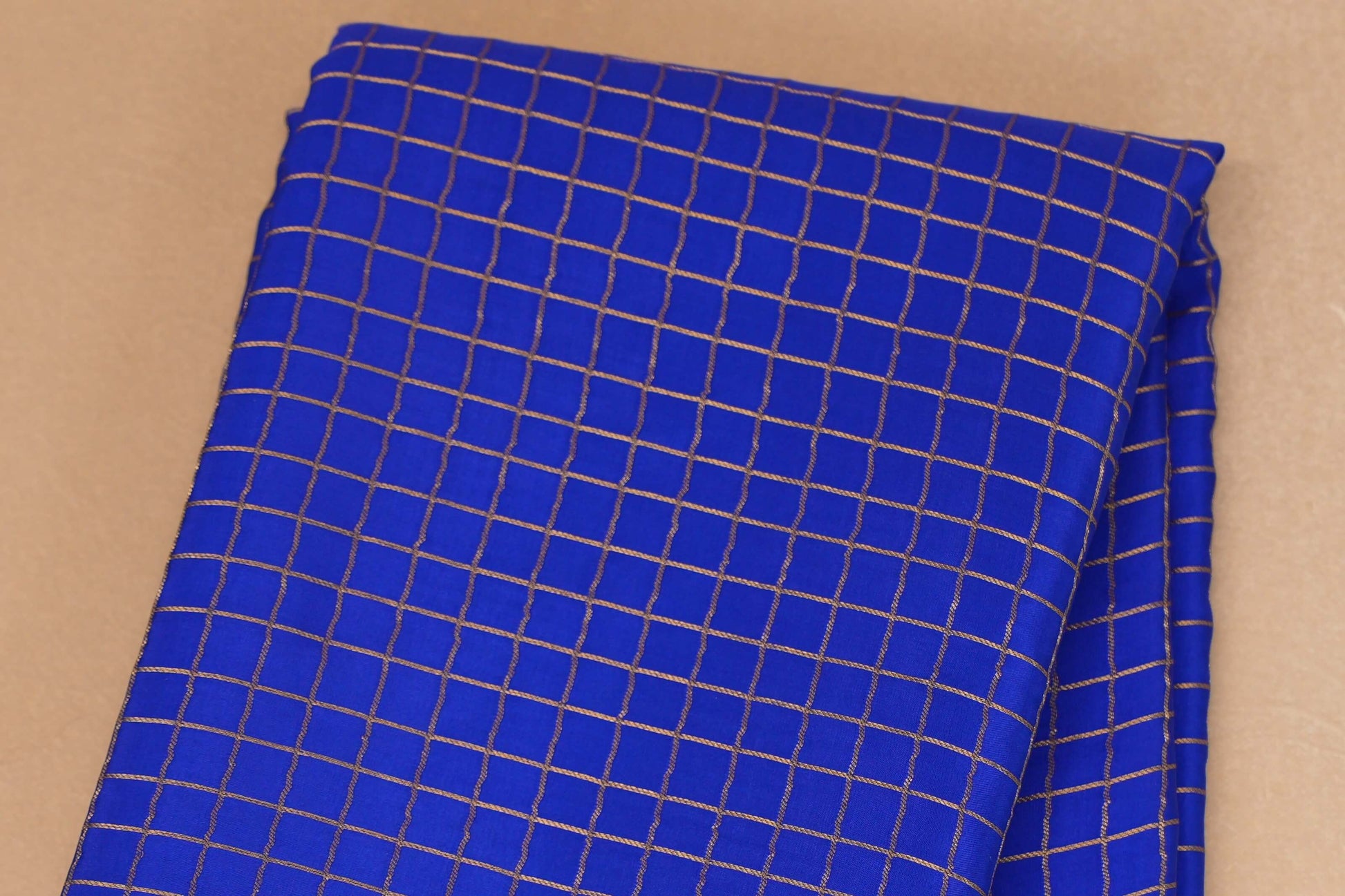  royal blue mysore silk saree body zoom