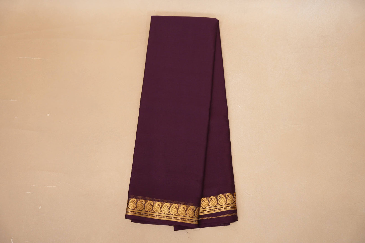 Deep Wine Purple Mysore Silk Saree online