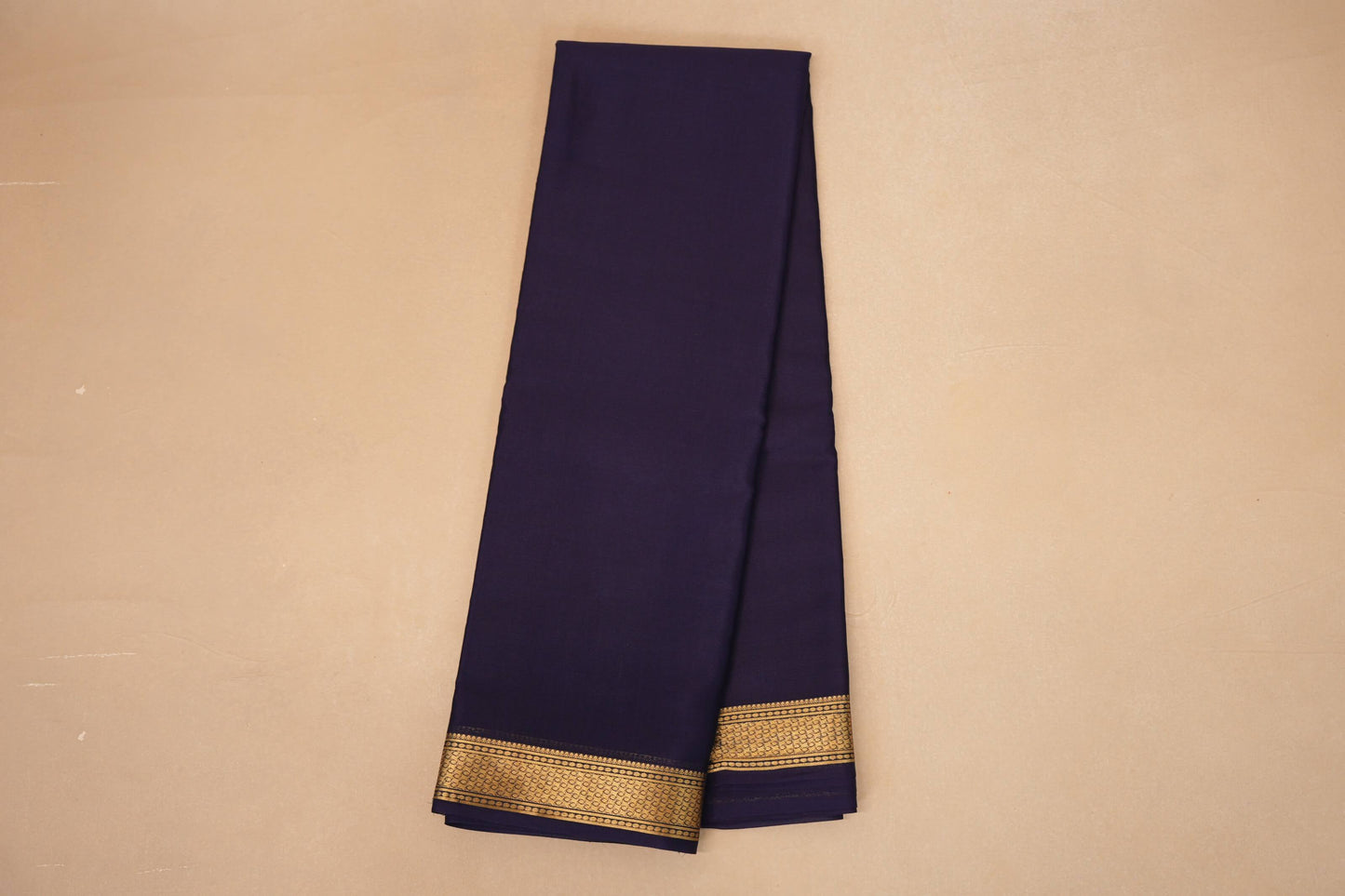 Navy Blue Mysore Silk Saree online