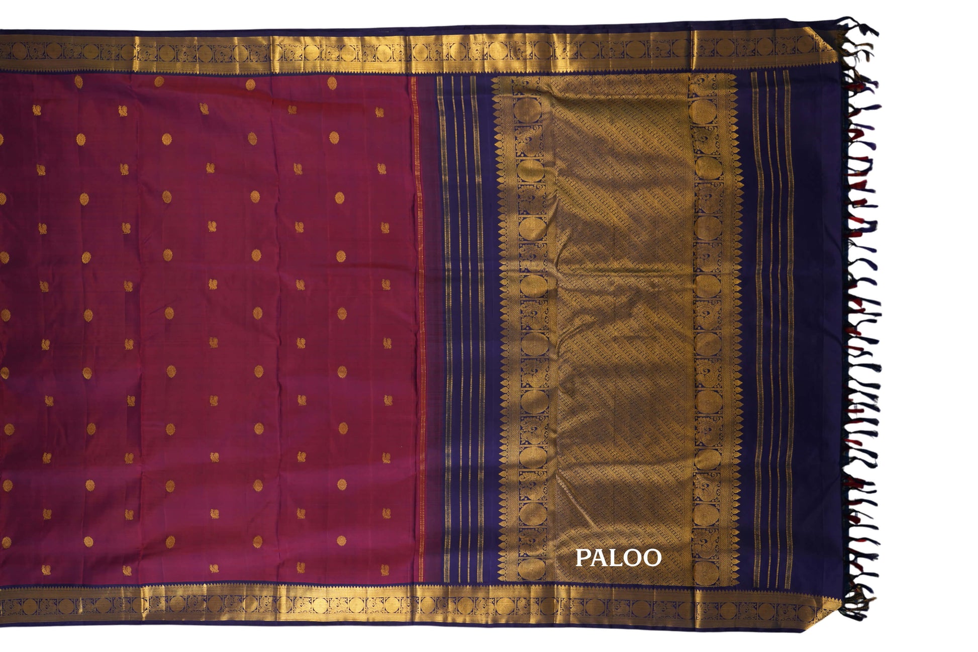 ten yards madisar silk saree paloo
