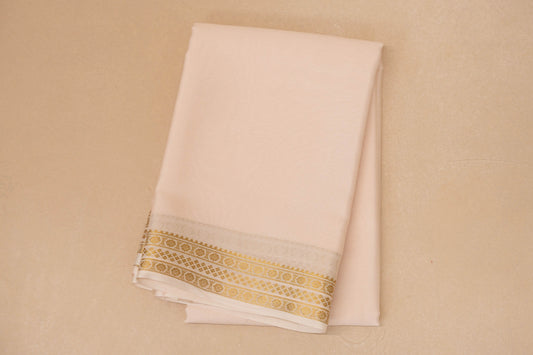 Cream Mysore Silk Saree PSSR018626