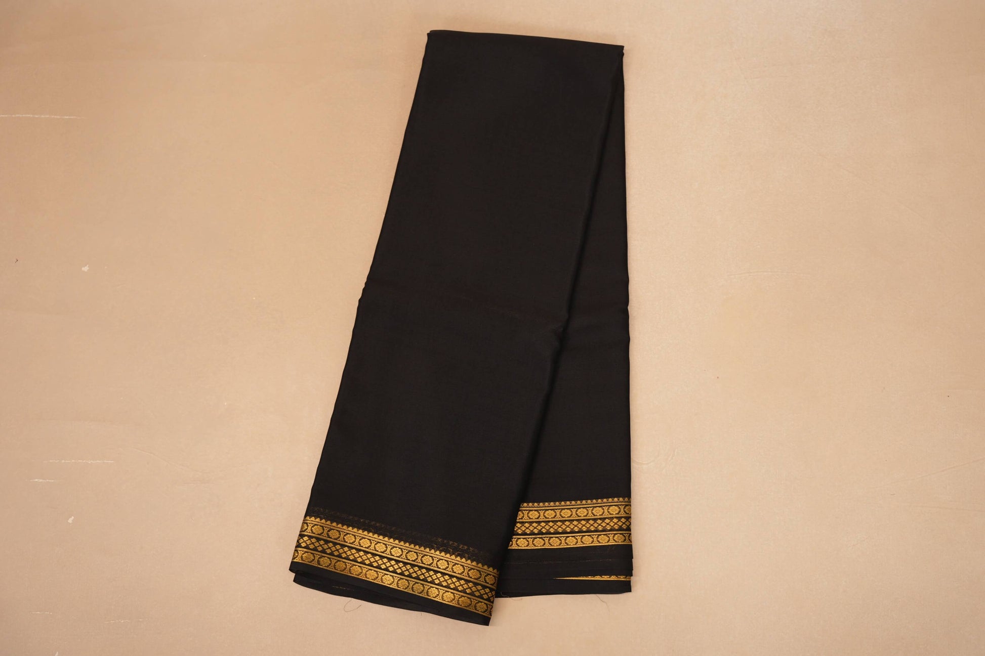 Black Mysore Silk Saree online