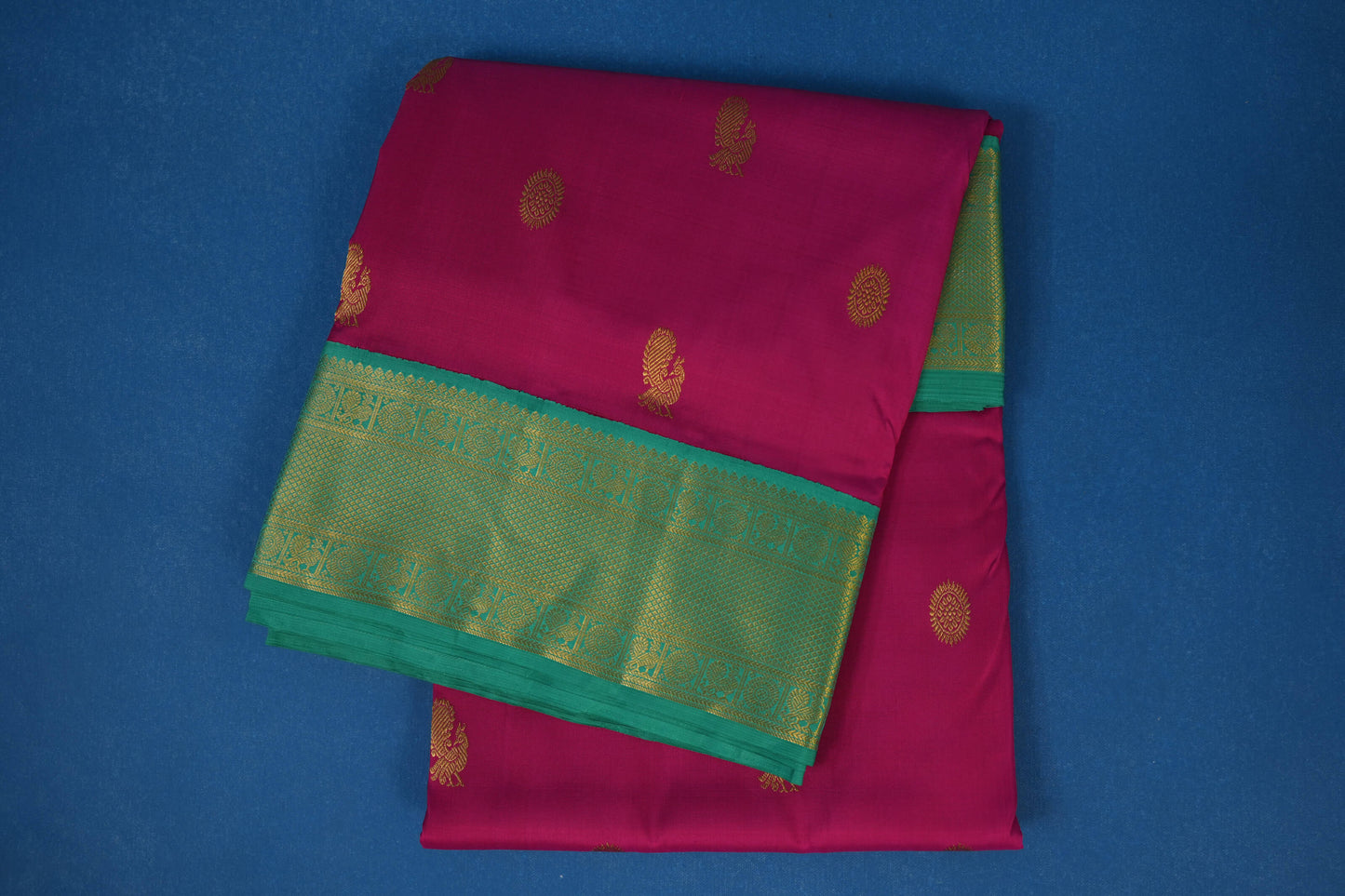 Pink ten yards madisar silk saree