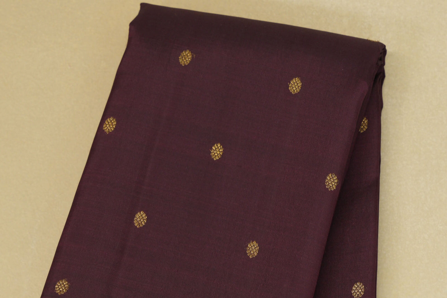 Deep Wine with Magenta Borders Heirloom Kanjivaram silk saree body zoom