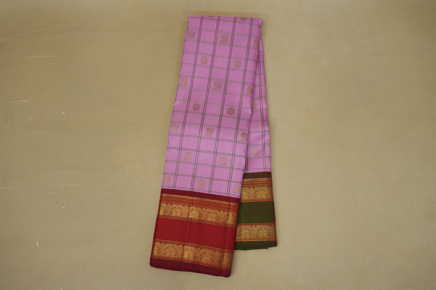 Baby Pink Heirloom Kanjivaram Silk Saree online