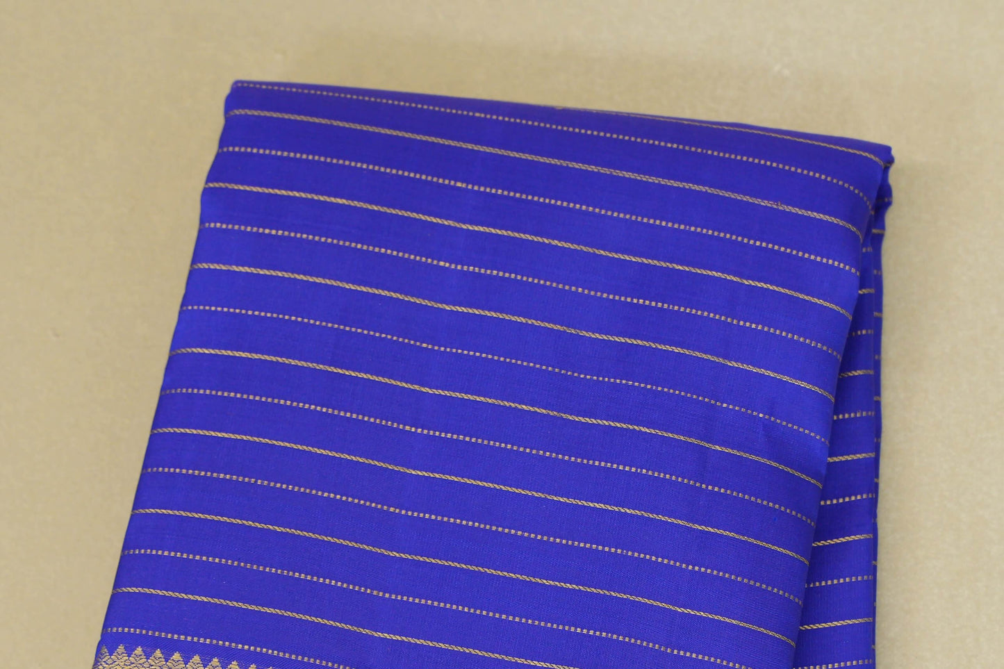 Royal Blue  Heirloom Beldhary Kanjivaram Silk Saree body zoom