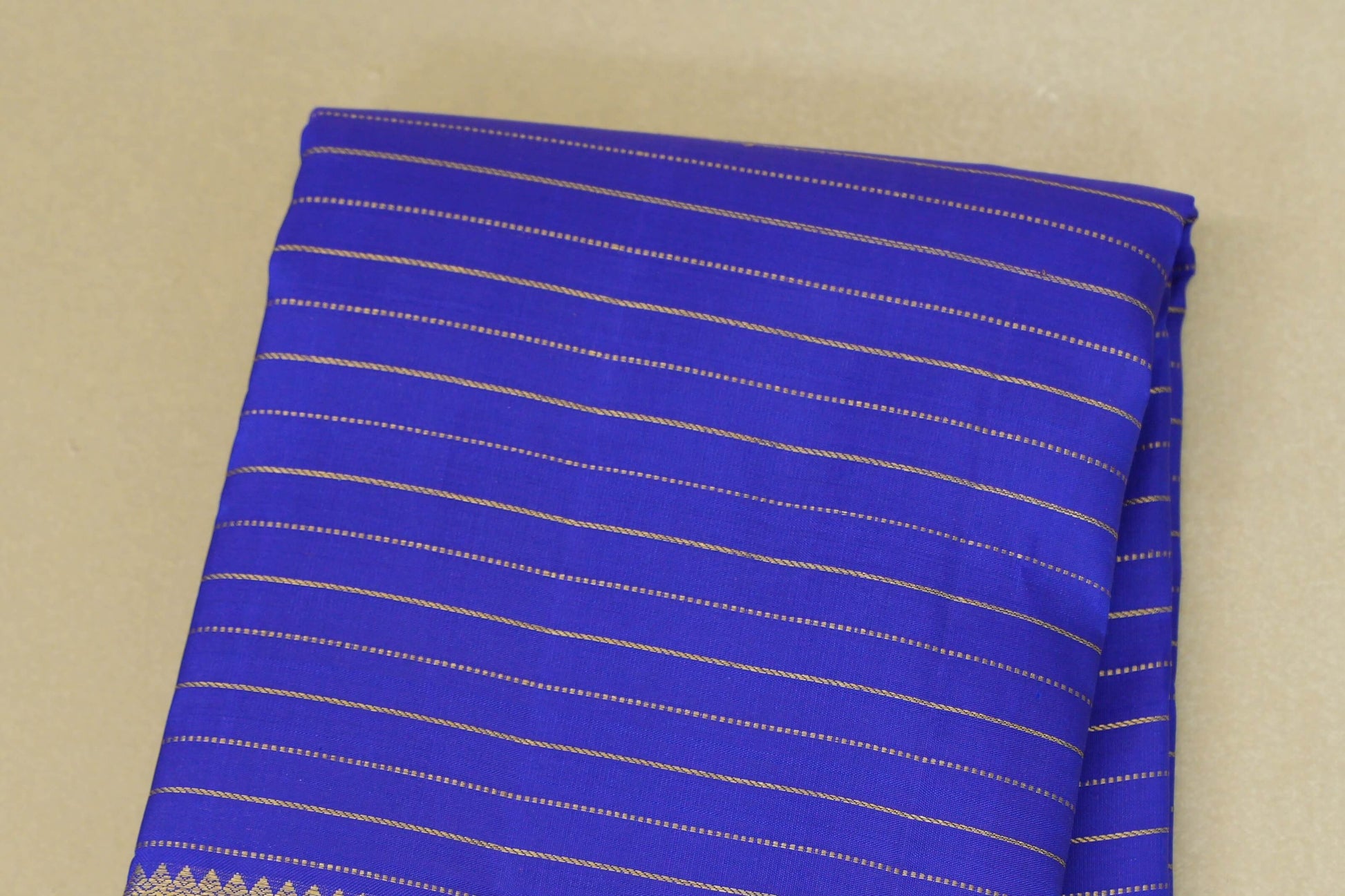 Royal Blue  Heirloom Beldhary Kanjivaram Silk Saree body zoom