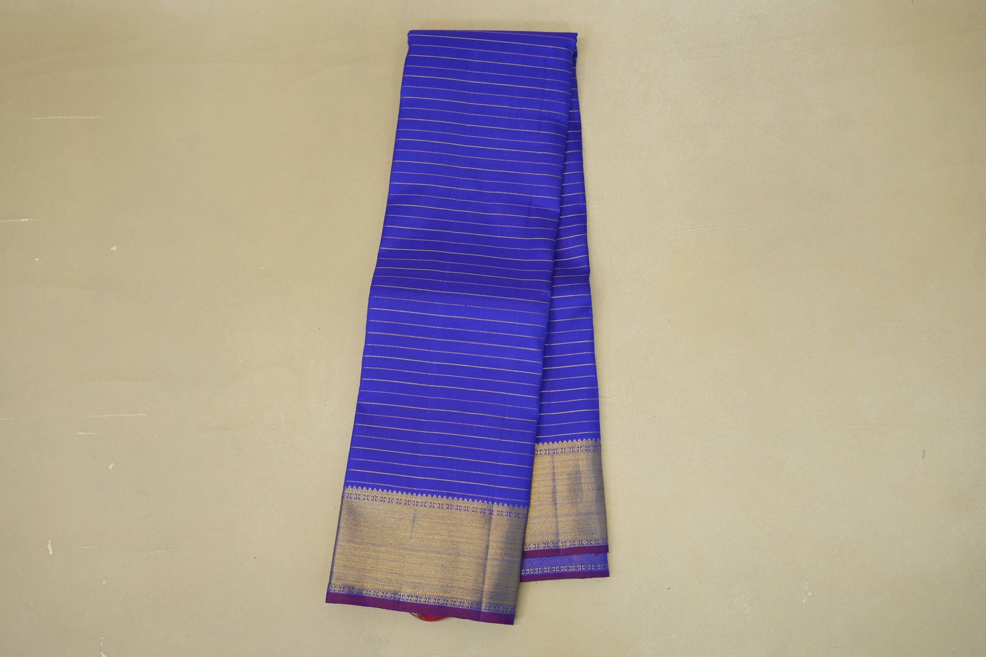 Royal Blue  Heirloom Beldhary Kanjivaram Silk Saree 