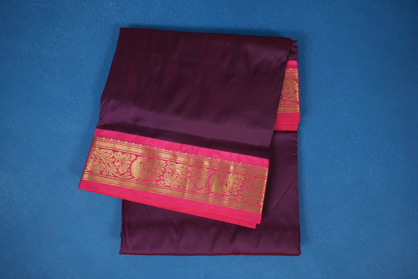 Deep Purple Ten yards silk saree