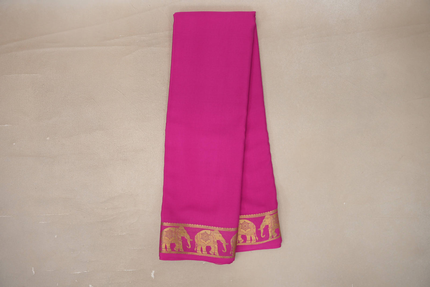 Online Magenta Mysore Silk Saree 