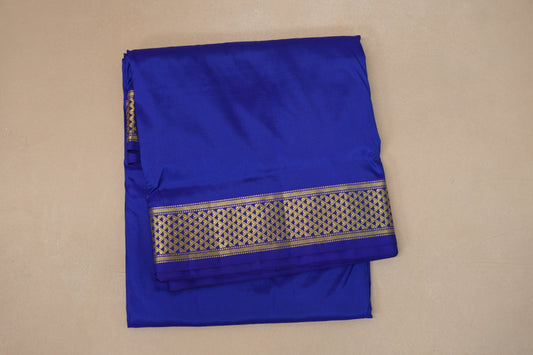 Royal Blue Ten yards silk saree