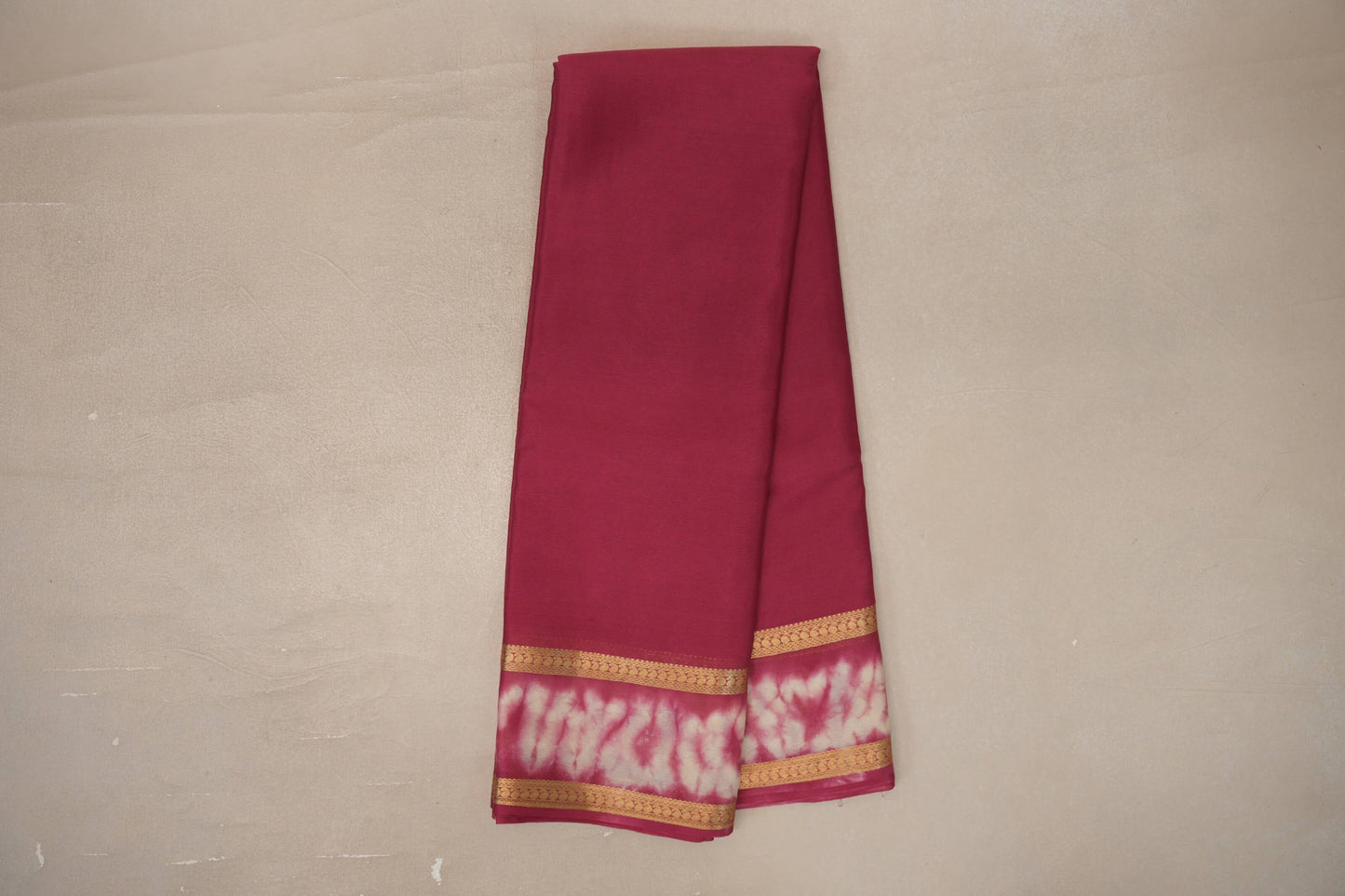 Online Amaranth Pink Mysore Silk Saree