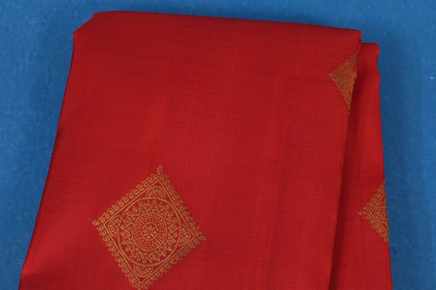 Chilly Red Kanjivaram Silk Saree by Shreenivas Silks PSSR017617 - Parisera