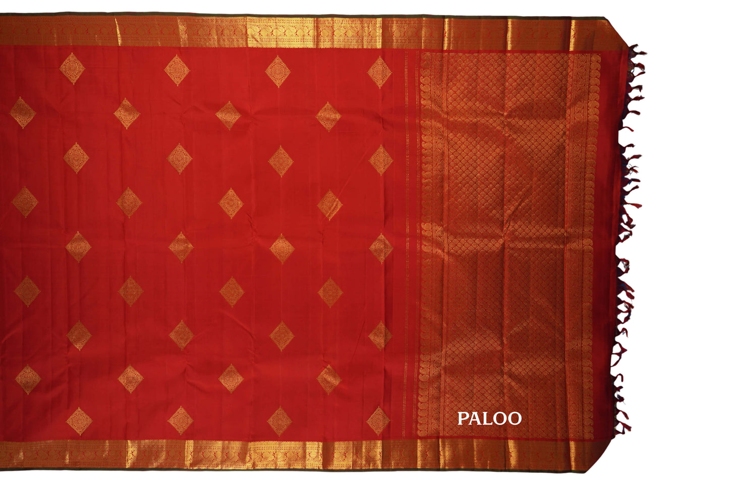 vintage kanjivaram silk saree paloo