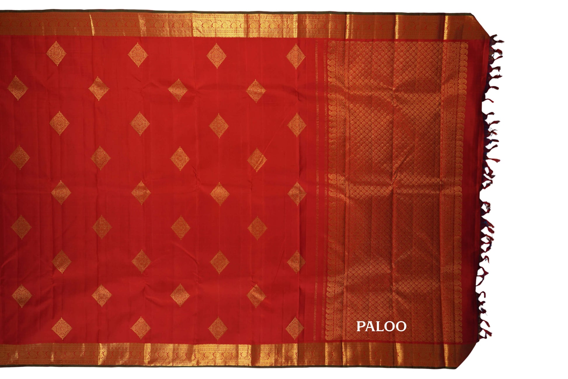 vintage kanjivaram silk saree paloo