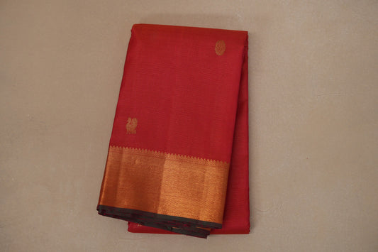 Reddish Pink Vintage Kanjivaram Silk Saree by Shreenivas Silks PSSR018675